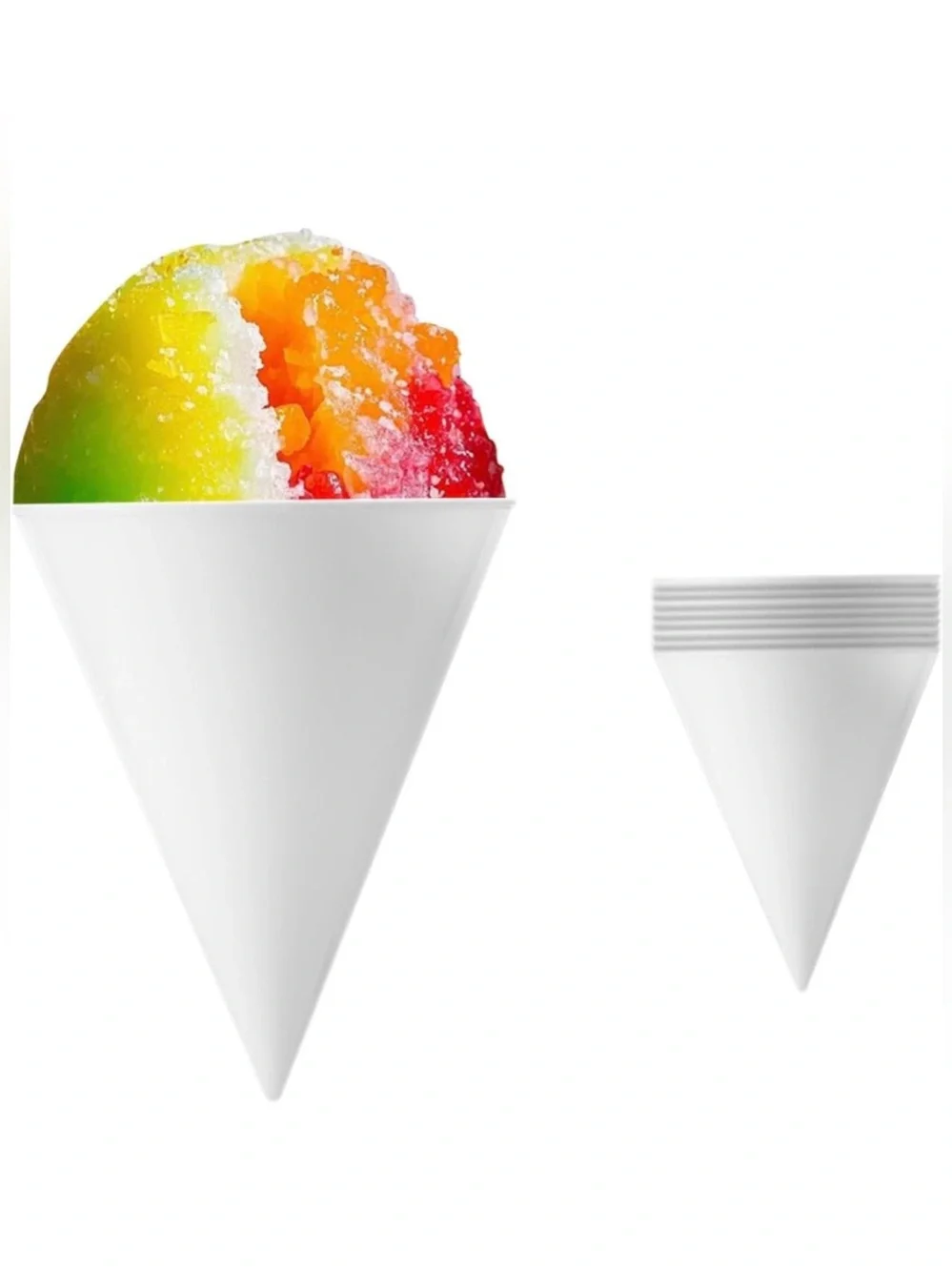 Reusable Snow Cone Cups 8 Cup Set